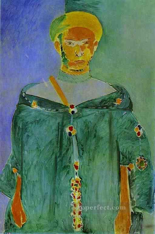 The Moroccan in Green 1912 Fauvist Oil Paintings